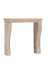 Maison Leon Van den Bogaert 19th Century French Louis XIV Style Petite Fireplace Surround in Burgundy Limestone – Rare Compact Dimensions