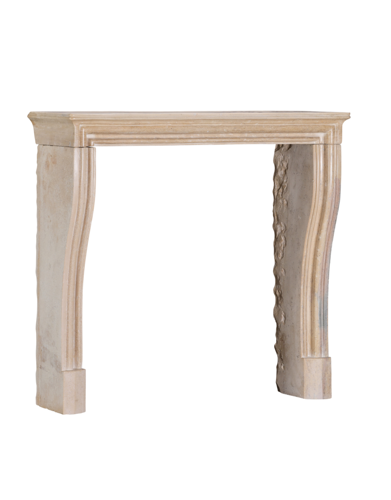 Maison Leon Van den Bogaert 19th Century French Louis XIV Style Petite Fireplace Surround in Burgundy Limestone – Rare Compact Dimensions