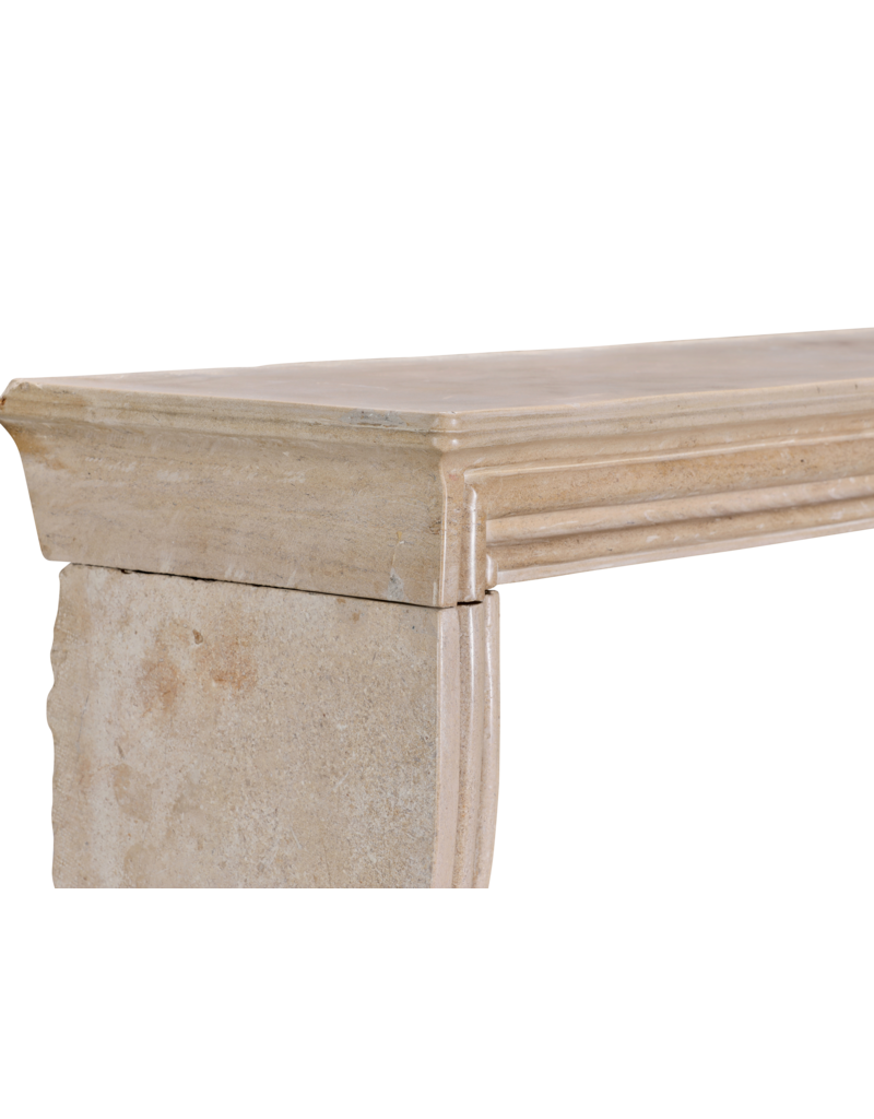 Maison Leon Van den Bogaert 19th Century French Louis XIV Style Petite Fireplace Surround in Burgundy Limestone – Rare Compact Dimensions