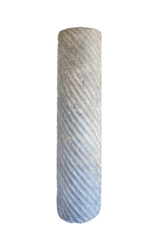 Antike Römische Säule - Grau Geädertem Marmor - 1.–2. Jahrhundert – Spiralförmig Geriffelte Architektonische Antiquität - Brutalistischem Finish