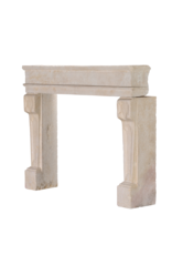 Maison Leon Van den Bogaert Antique Limestone Fireplace Mantel – Timeless Coastal & Eclectic Interior Design Piece