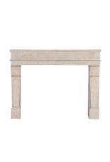 Maison Leon Van den Bogaert Antique Limestone Fireplace Mantel – Timeless Coastal & Eclectic Interior Design Piece