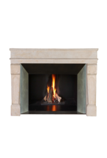 Maison Leon Van den Bogaert Antique Limestone Fireplace Mantel – Timeless Coastal & Eclectic Interior Design Piece