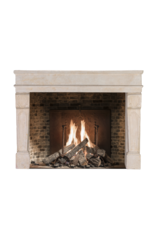 Maison Leon Van den Bogaert Antique Limestone Fireplace Mantel – Timeless Coastal & Eclectic Interior Design Piece