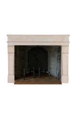 Maison Leon Van den Bogaert Antique Limestone Fireplace Mantel – Timeless Coastal & Eclectic Interior Design Piece