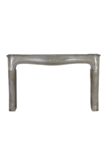 Maison Leon Van den Bogaert Rare French Regency Fireplace Mantel - Grey-Green Marble - Mastic Hues