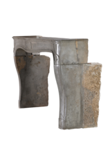 Maison Leon Van den Bogaert Rare French Regency Fireplace Mantel - Grey-Green Marble - Mastic Hues