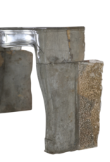 Maison Leon Van den Bogaert Rare French Regency Fireplace Mantel - Grey-Green Marble - Mastic Hues