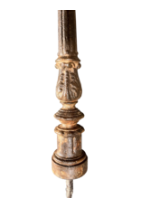 Maison Leon Van den Bogaert Conjunto de Cuatro Columnas Antiguas de Hierro Fundido Torsionado – Postes Decorativos para Cama con Dosel o Elementos Arquitectónicos
