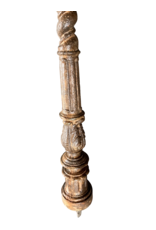 Maison Leon Van den Bogaert Conjunto de Cuatro Columnas Antiguas de Hierro Fundido Torsionado – Postes Decorativos para Cama con Dosel o Elementos Arquitectónicos