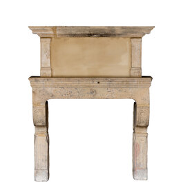 Cheminée Antique Française Originale Du 17Ème Siècle Avec Trumeau
