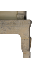 Maison Leon Van den Bogaert Original 17Th Century French Antique Fireplace Surround In Limestone