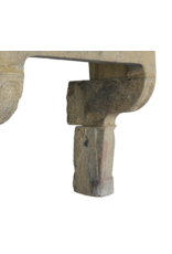 Original Des 17. Jahrhunderts Französisch Antike Kaminmaske Im Kalkstein