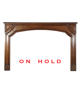 Classy French Walnut Vintage Fireplace Surround