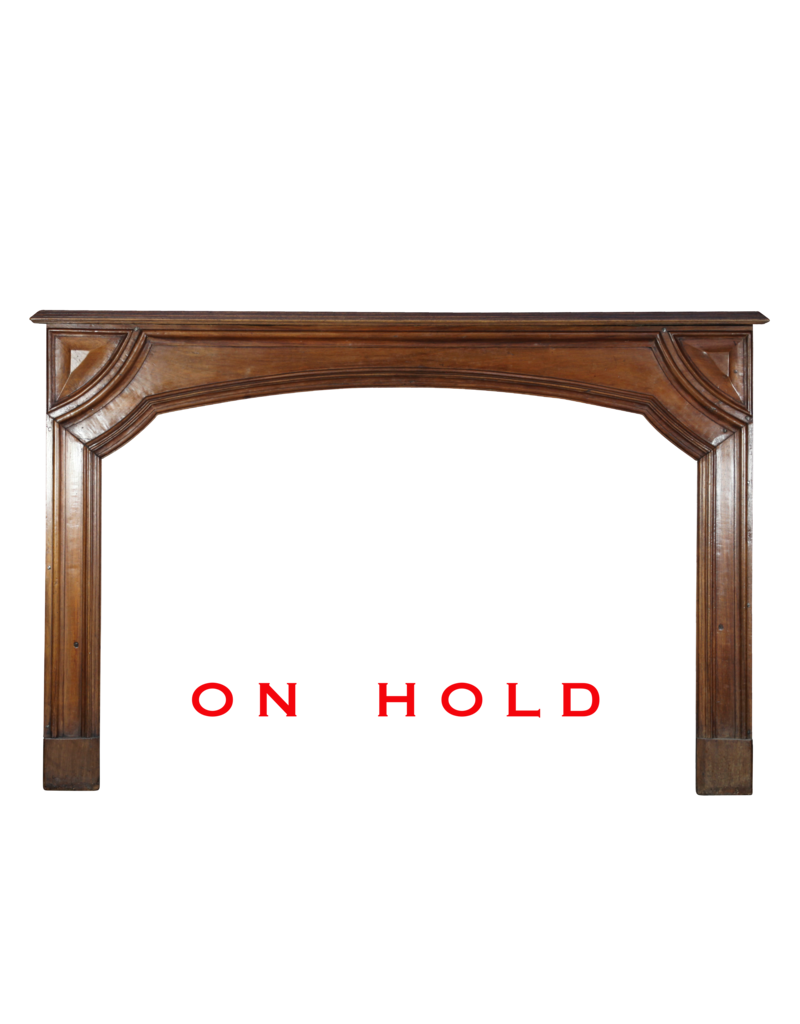Classy French Walnut Vintage Fireplace Surround