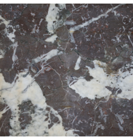 Maison Leon Van den Bogaert Antique Brown-Red-Grey Marble Slab – 19th Century