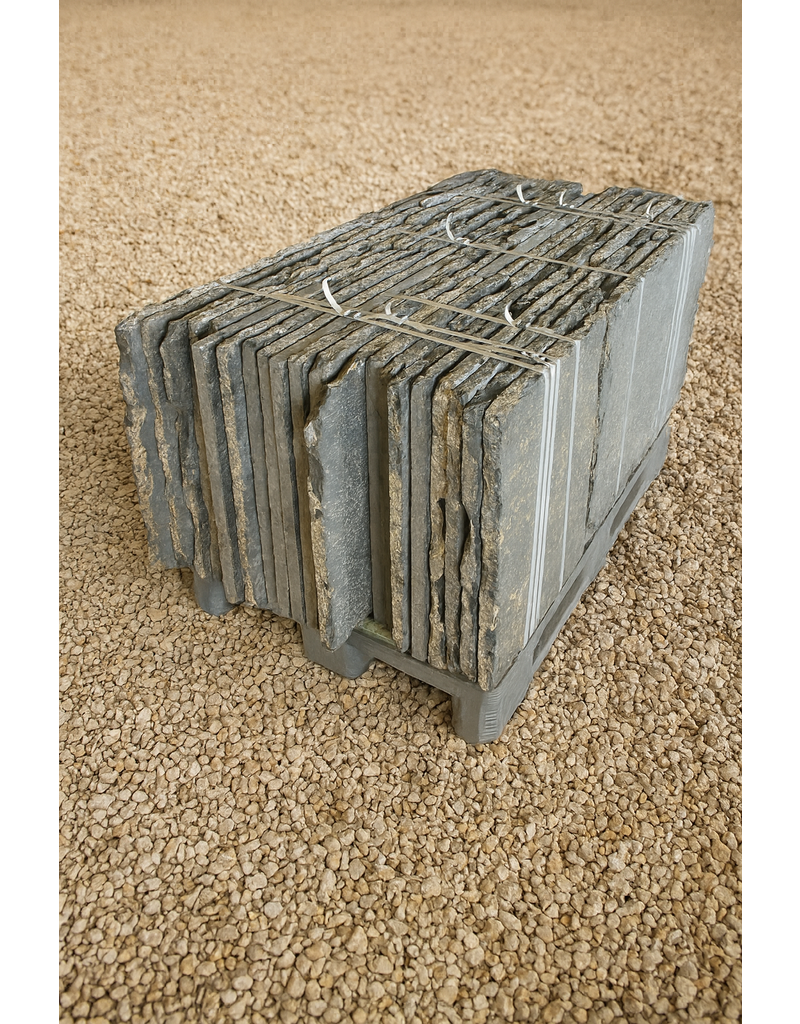 Raw Large Black Floor Tiles, Lot of 55 Square Meters - 550 Sq Feet