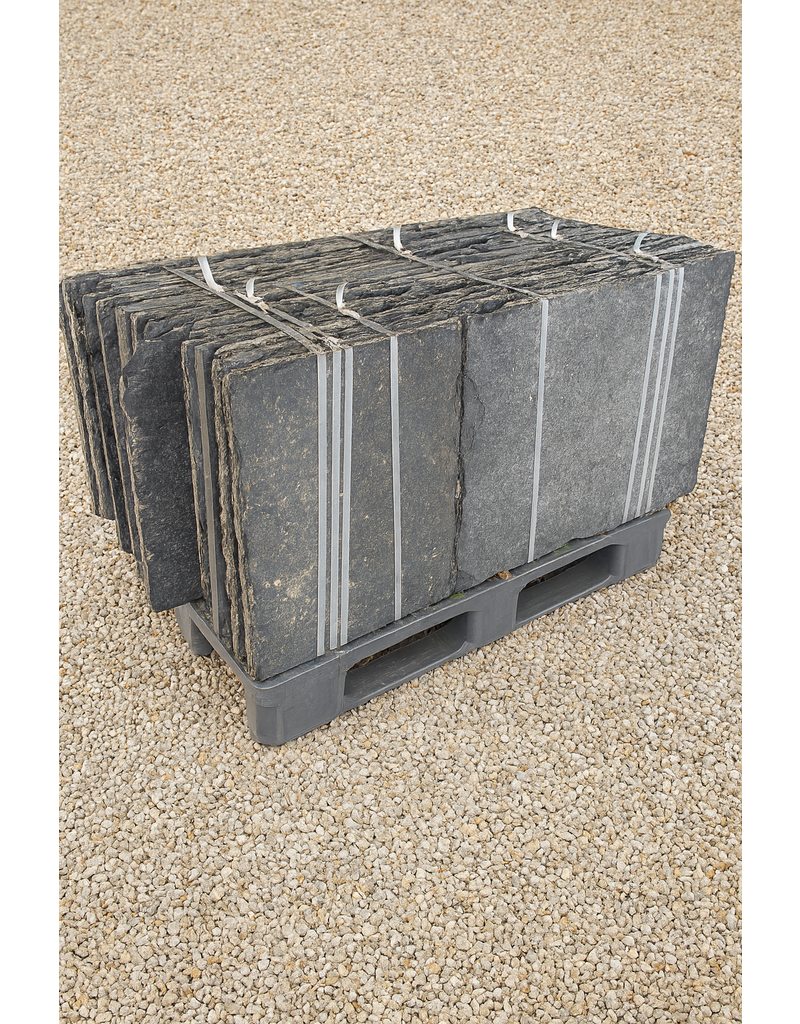 Grandes Dalles Noires Brutes - Lot De 55 Mètres Carrés