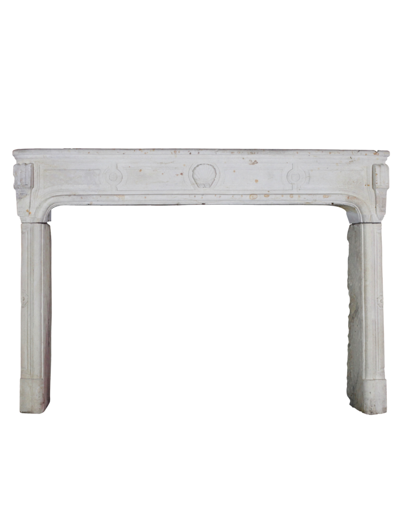 Classic French Limestone Fireplace Surround
