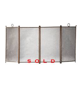 Maison Leon Van den Bogaert Original French Fireplace Screen.