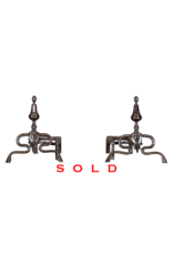 French Antique Hunting Lodge Andirons