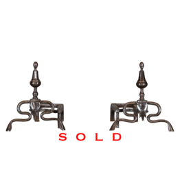 French Hunting Lodge Andirons