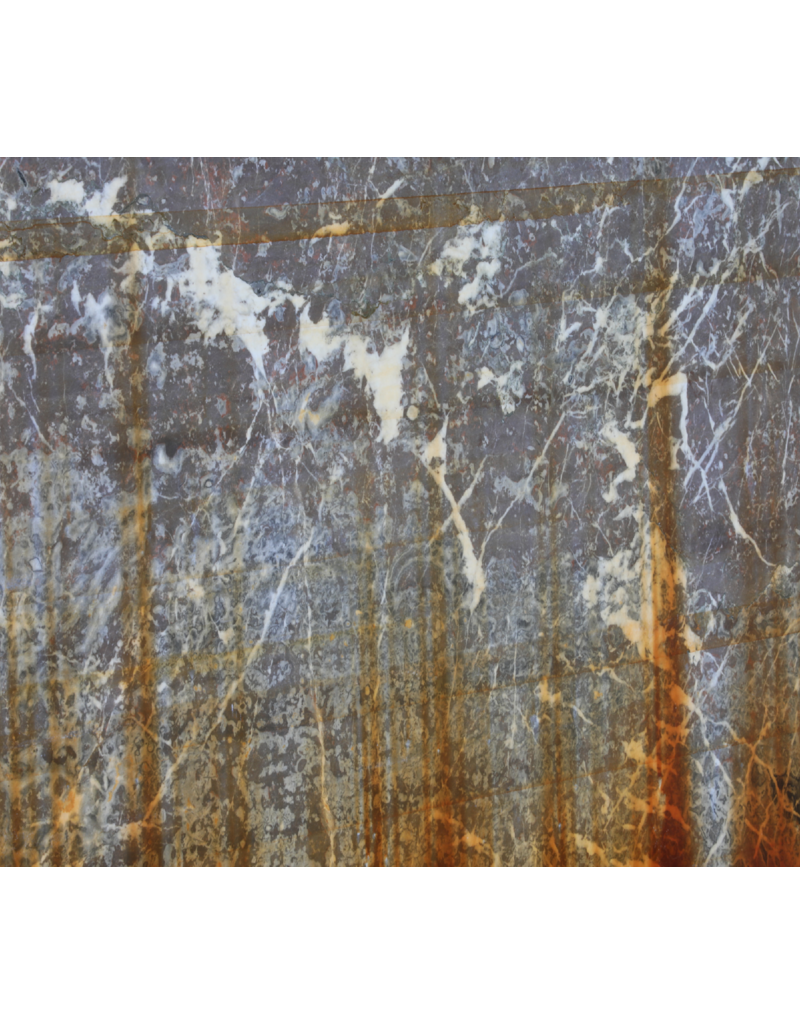 Maison Leon Van den Bogaert Large Antique Red and Grey Veined Marble Slab – Elegant Architectural Stone for Floors, Walls, and Decorative Design