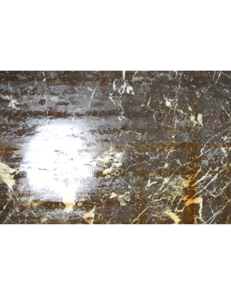 Maison Leon Van den Bogaert Large Antique Red and Grey Veined Marble Slab – Elegant Architectural Stone for Floors, Walls, and Decorative Design