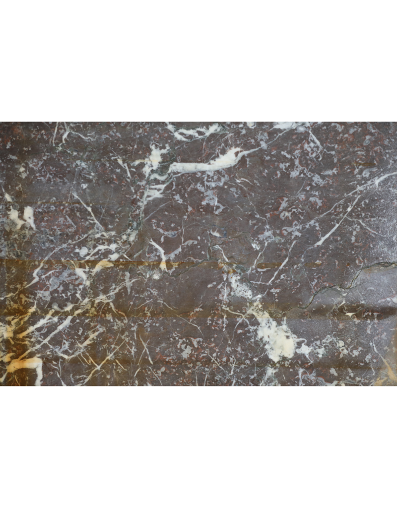 Maison Leon Van den Bogaert Grande Tranche De Marbre Antique Veinée Rouge-Gris – Pierre Naturelle Elégante Pour Sols, Murs & Décoration Intérieure