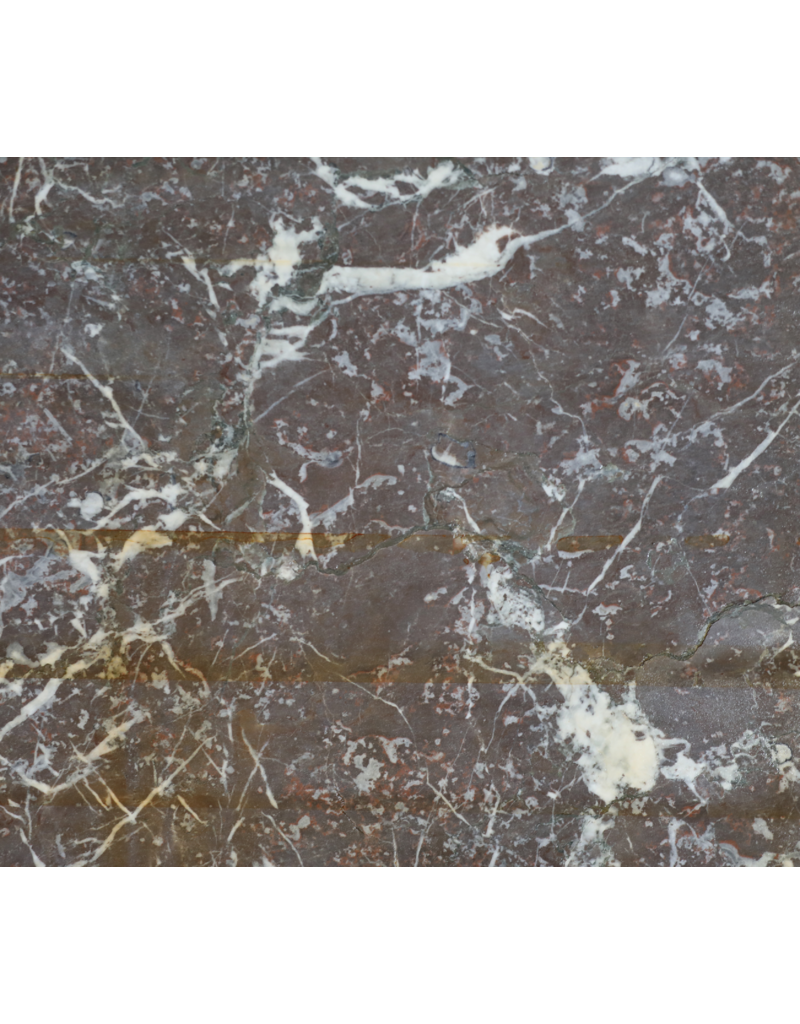 Maison Leon Van den Bogaert Gran Losa De Mármol Antiguo con Vetas Rojas y Grises – Piedra Natural Elegante Para Suelos, Paredes Y Decoración De Interiores