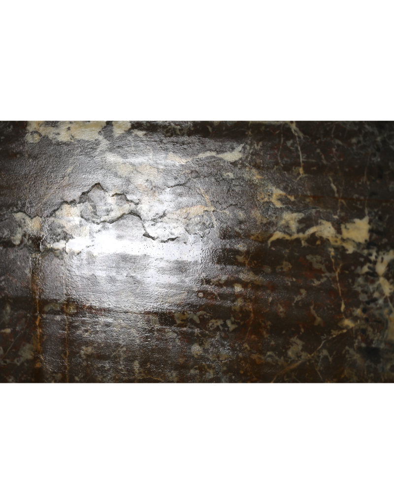 Maison Leon Van den Bogaert Große antike rot- und grau-aderige Marmorplatte – Eleganter Naturstein für Böden, Wände und exklusive Innenarchitektur