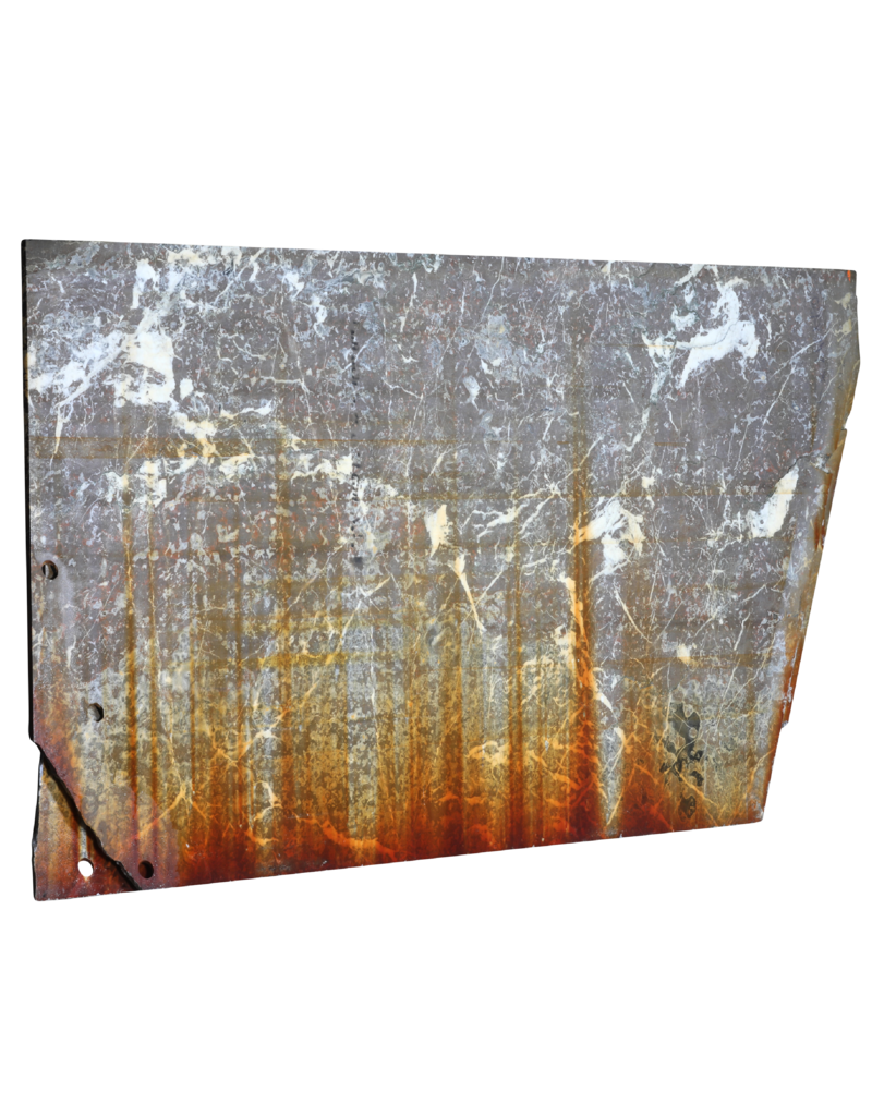 Maison Leon Van den Bogaert Large Antique Red and Grey Veined Marble Slab – Elegant Architectural Stone for Floors, Walls, and Decorative Design