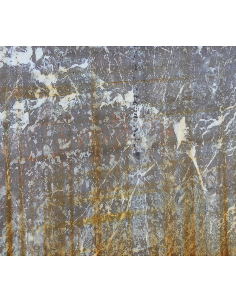 Maison Leon Van den Bogaert Large Antique Red and Grey Veined Marble Slab – Elegant Architectural Stone for Floors, Walls, and Decorative Design