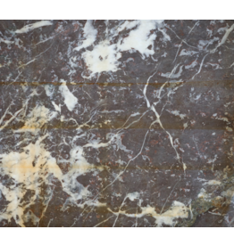 Maison Leon Van den Bogaert Antique Brown-Red-Grey Marble Slab – 19th Century