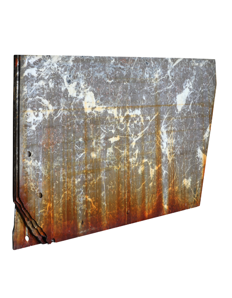 Maison Leon Van den Bogaert Large Antique Red and Grey Veined Marble Slab – Elegant Architectural Stone for Floors, Walls, and Decorative Design