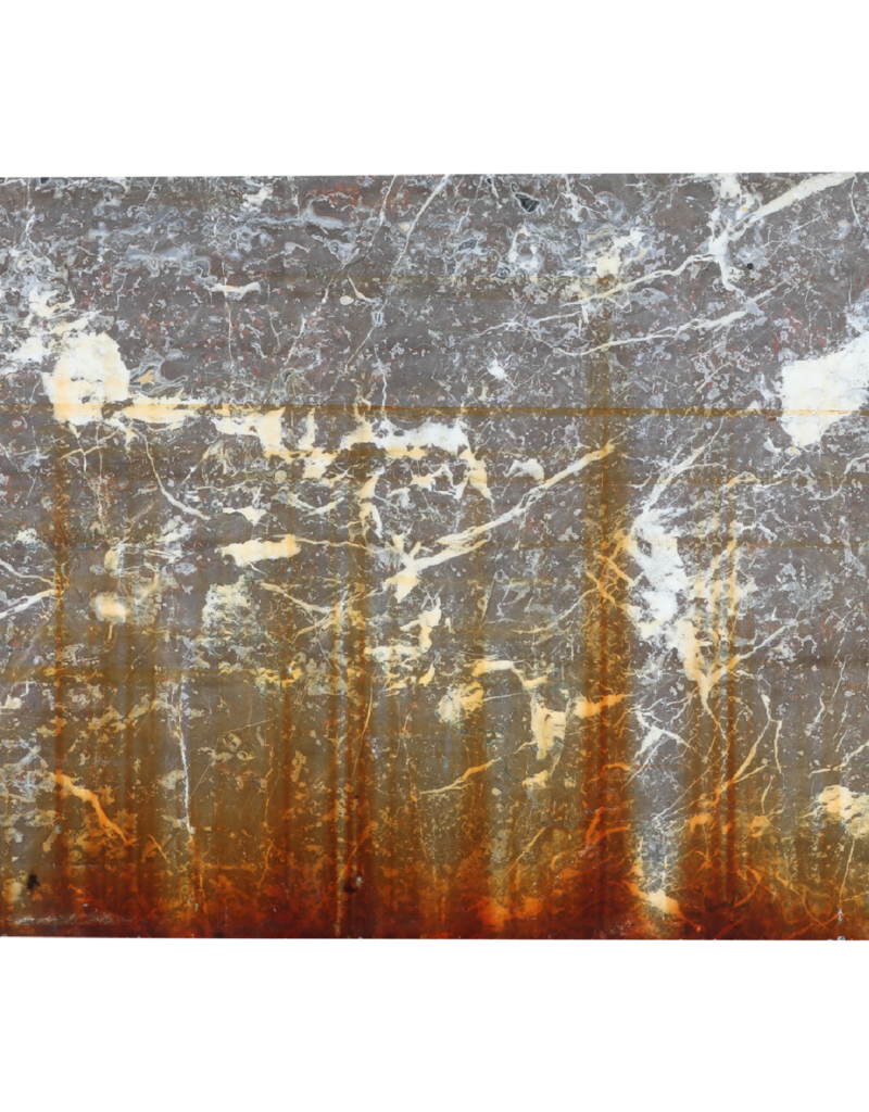 Maison Leon Van den Bogaert Large Antique Red and Grey Veined Marble Slab – Elegant Architectural Stone for Floors, Walls, and Decorative Design