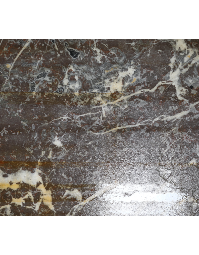 Maison Leon Van den Bogaert Grande Tranche De Marbre Antique Veinée Rouge-Gris – Pierre Naturelle Elégante Pour Sols, Murs & Décoration Intérieure