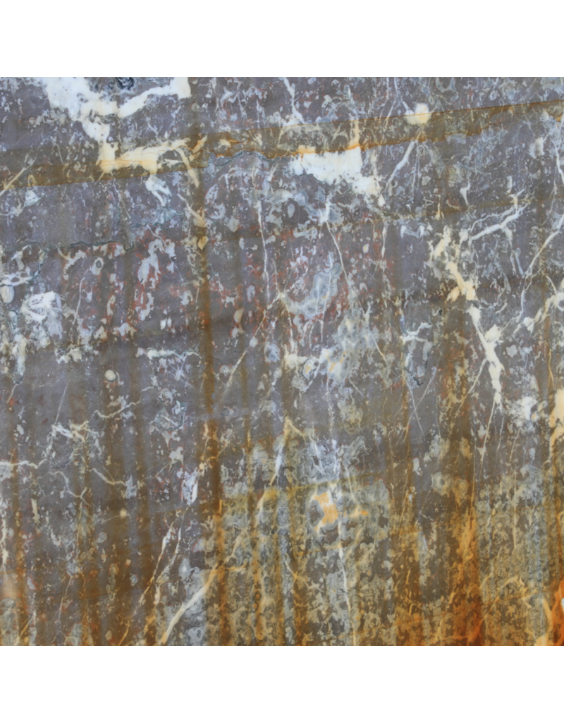 Maison Leon Van den Bogaert Large Antique Red and Grey Veined Marble Slab – Elegant Architectural Stone for Floors, Walls, and Decorative Design