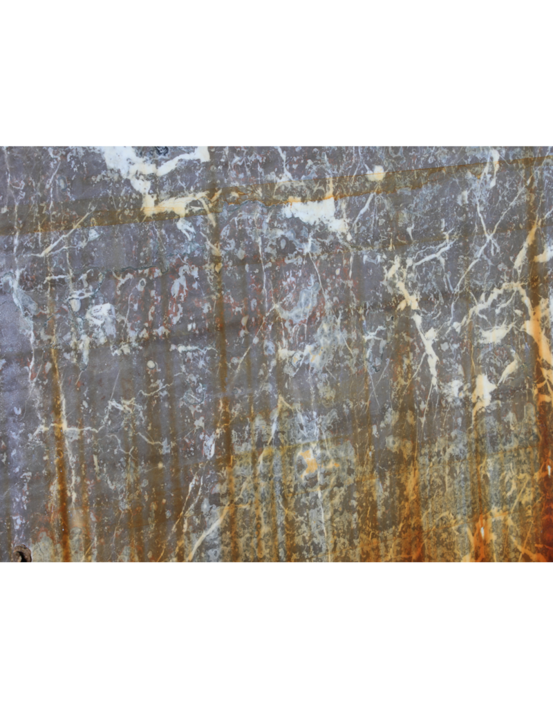 Maison Leon Van den Bogaert Grote Antieke Rood- Grijs Geaderde Marmeren Plaat – Elegante Natuursteen Voor Vloeren, Wanden en Interieurdecoratie