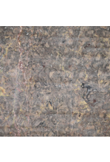 Maison Leon Van den Bogaert Exklusive Antike Fossilmarmorplatte (235 × 115 cm) mit Grau, Rosa und Goldadern – Luxuriöse Tischplatte oder Wanddekoration