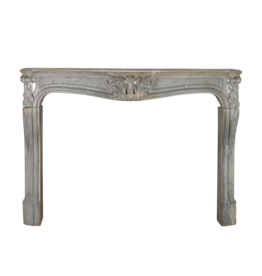 Maison Leon Van den Bogaert Regency Grey-Bleu Stone Fireplace Surround