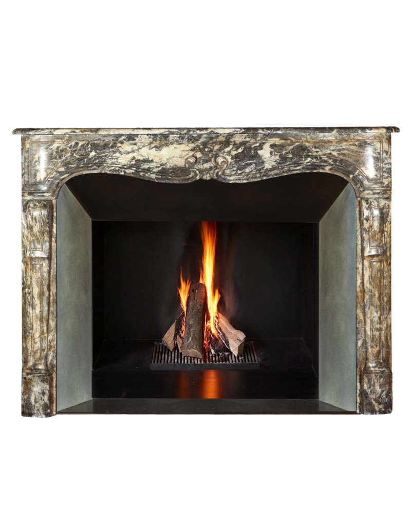 Cheminée Belge Louis XIV En Marbre