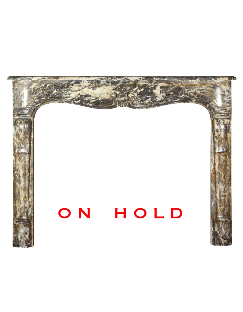 Small Belgian Antique Fireplace Surround