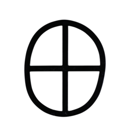 Maison Leon Van den Bogaert Oval Iron Window Perfect Imperfect – 32×26.5 cm