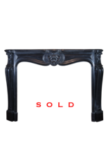 Classic Belgian Black Marble Fireplace Surround