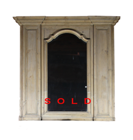 Pine Wood Trumau With Mirror