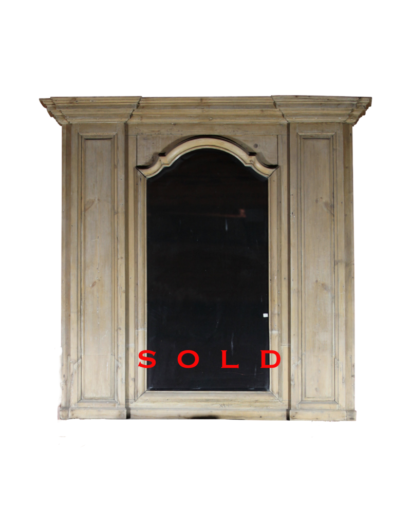 Pine Wood Trumau With Mirror