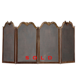 European Vintage Fireplace Screen