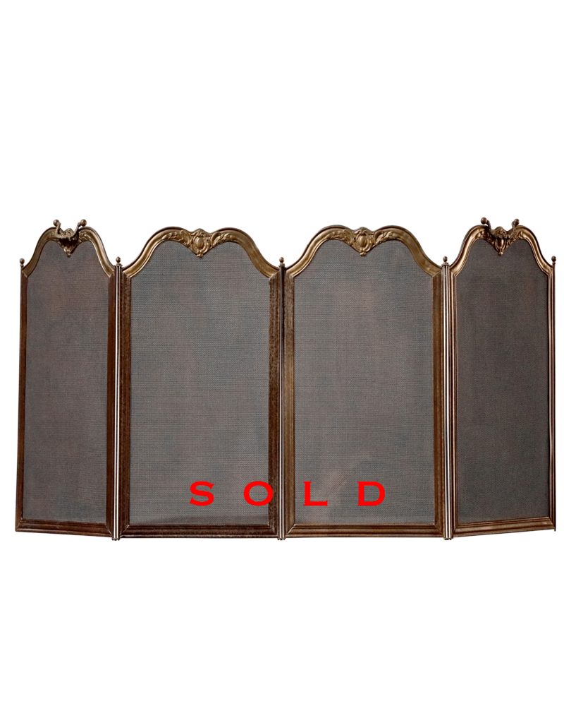 European Vintage Fireplace Screen