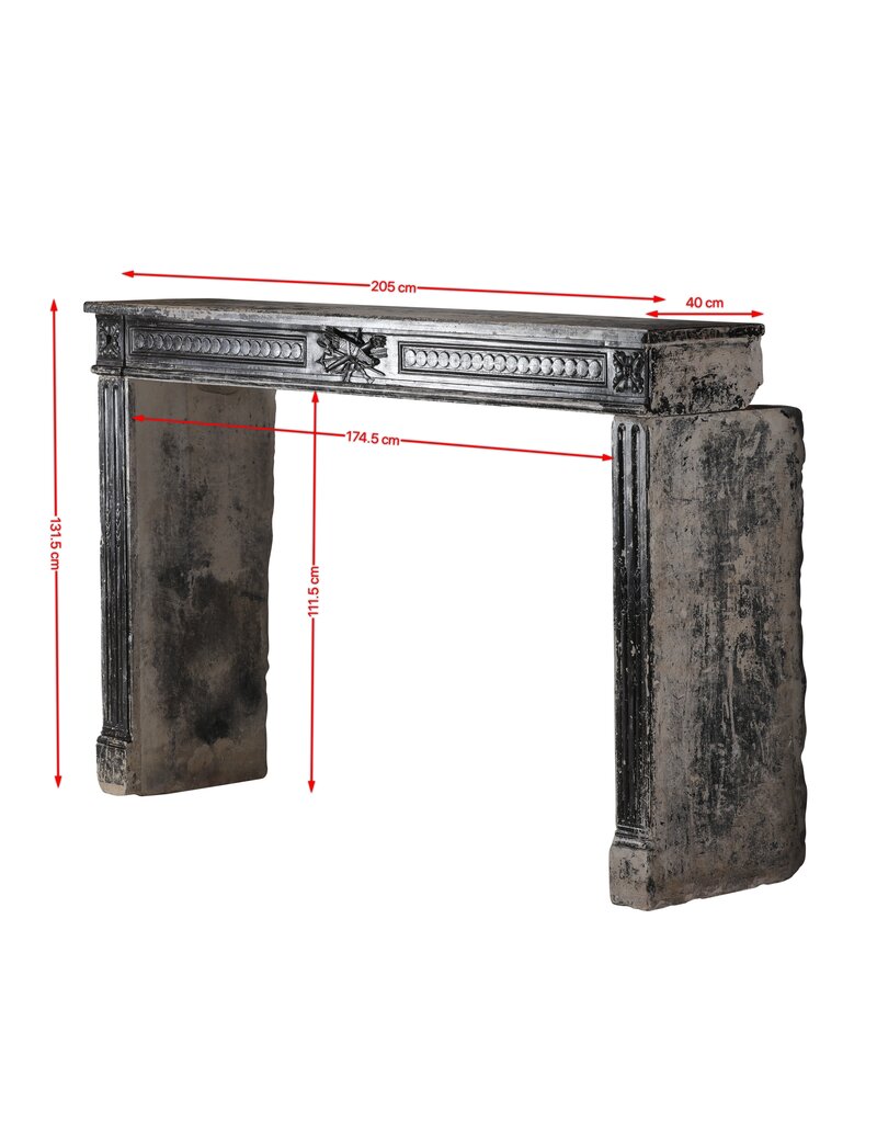 Maison Leon Van den Bogaert Uitzonderlijke Franse Directoire Schouw - Laat 18e Eeuw - Origineel Fijne  Gravures - Patina